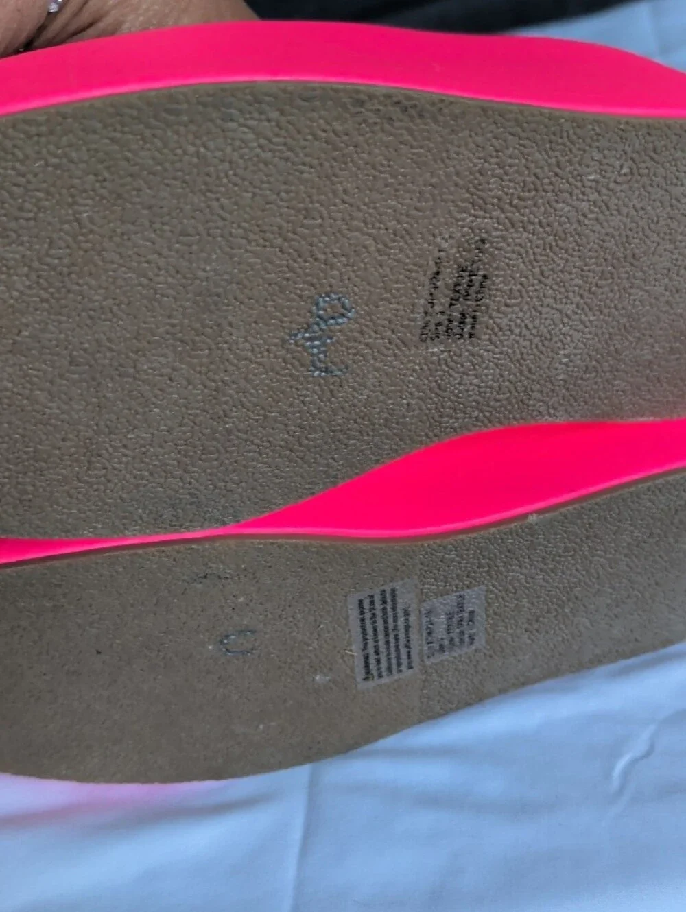 Olivia Miller Neon Pink Platform Slide Sandals